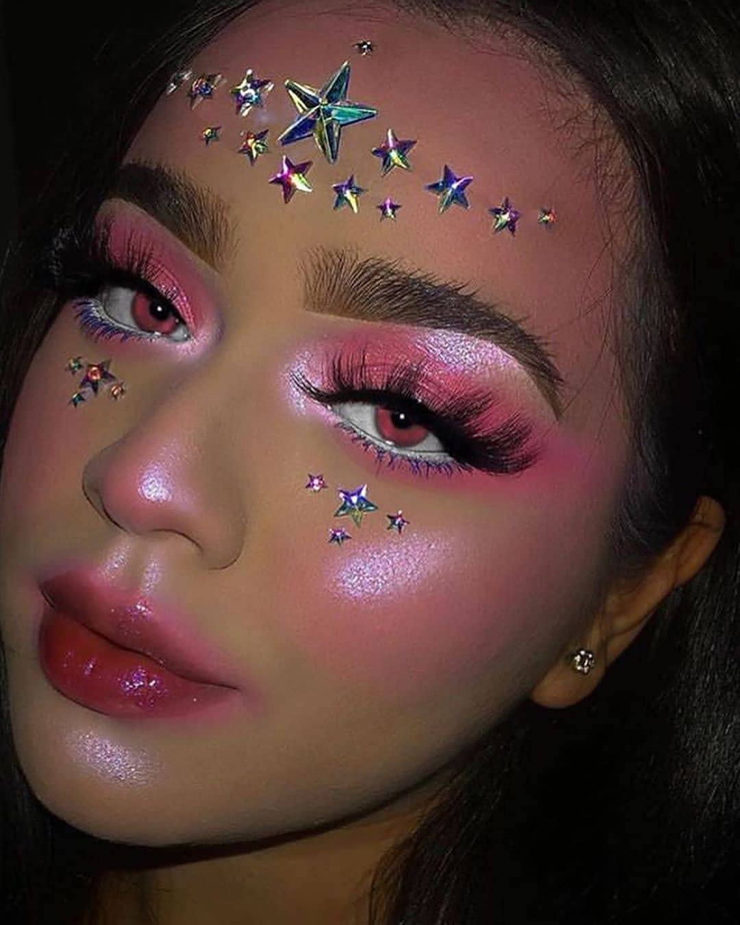 Excefore Face Stickers, Crystal Star Face Glitter Stickers Festival Mermaid Body Jewels, Face Gems Rave Party Face Decorarion Accessories for Women and Girls