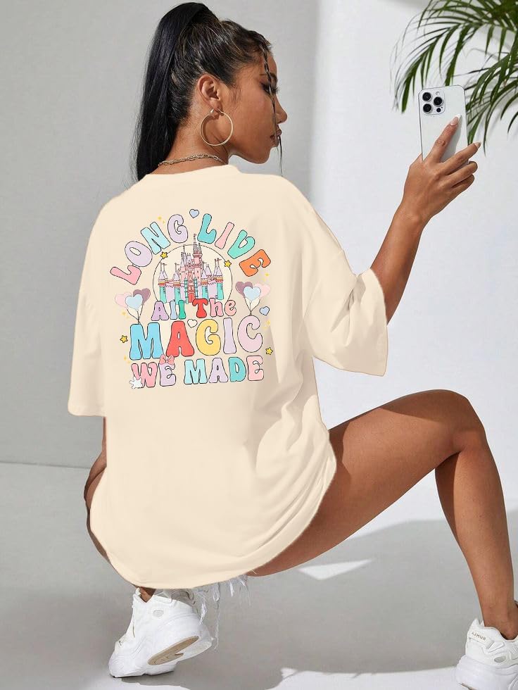 Magical Shirt Magic Kingdom Shirts: Long Live All The Magic We Made Tshirt Holiday Castle Graphic Tee Family Vacation Top - Image 3