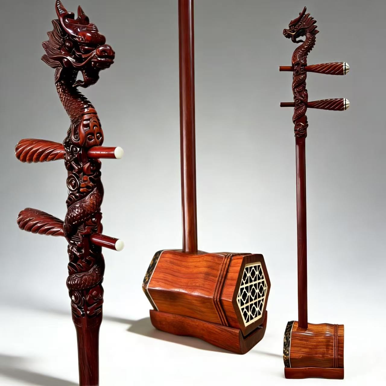 rosewoodErhu Handmade Professional Erhu Chinese 2 String Violin Oriental Violin Suitable for Beginners Professional Performers