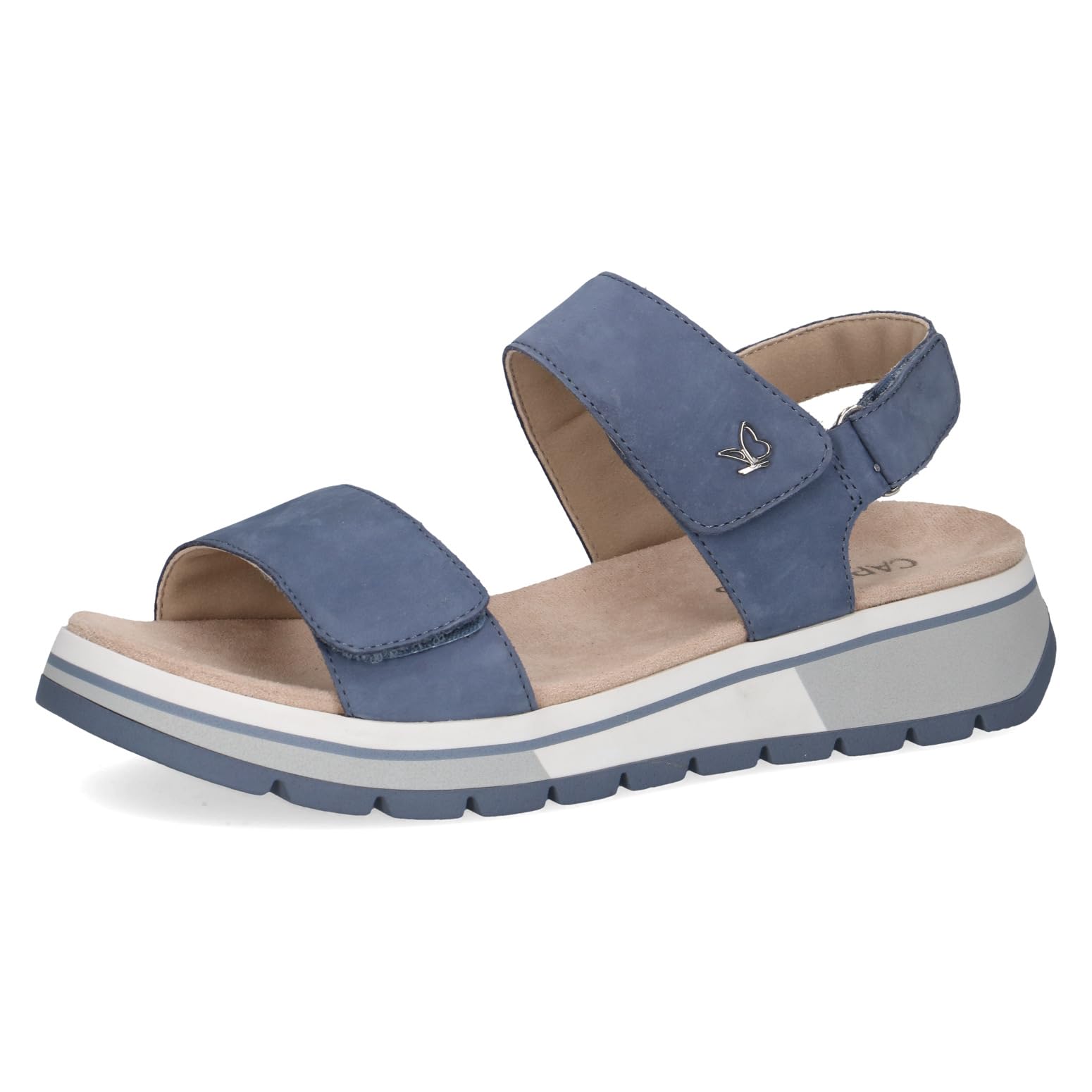 Caprice Damen Sandalen flach aus Leder Bequem