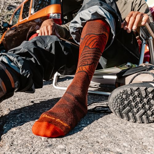 Darn Tough Snow Socks for Men - Lightweight RFL Over-the-Calf Ski & Snowboard Socks, Merino Wool Hiking Socks for Men, Breathable Boot Socks for Men, Moisture Wicking Wool Socks - Fireball, Medium2