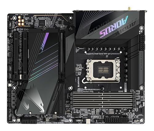 GIGABYTE Z790 AORUS PRO X WIFI7 Scheda madre - Supporta CPU Intel Core di 14a generazione, VRM a 18+1+2 fasi, fino a 8266MHz DDR5 (OC), 1xPCIe 5.0 + 4xPCIe 4.0 M.2, Wi-Fi 7, LAN 5GbE, USB 3.2 Gen 2 - Scheda madre - Immagine 4