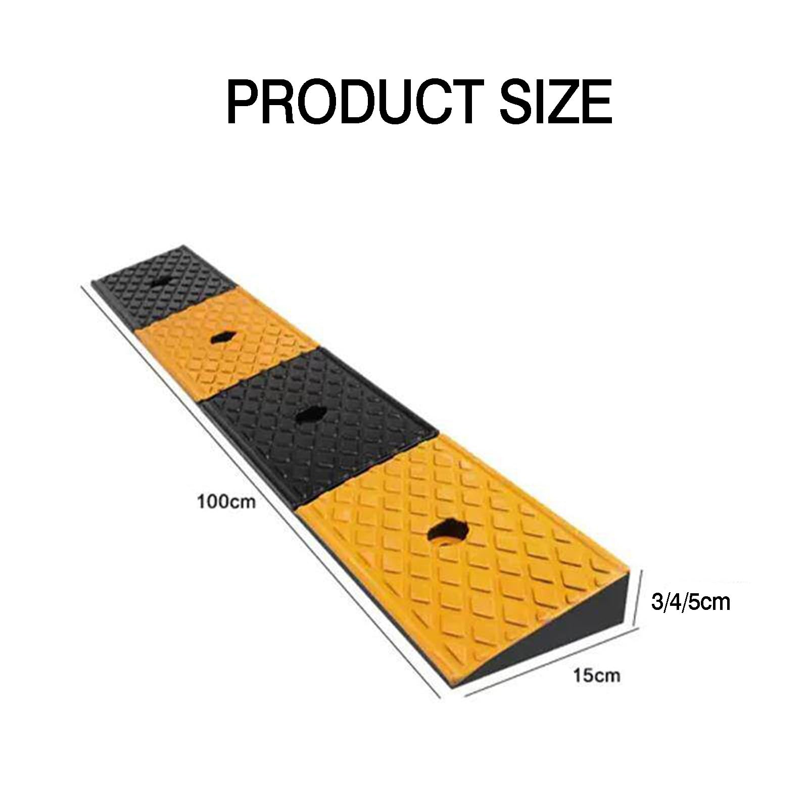 Rampas de umbral for Puertas, rampa portátil, Alfombrilla for escalón | 100x15x4cm