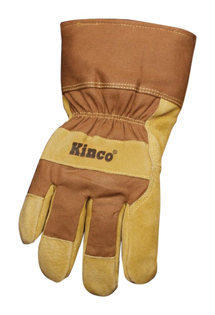 Kinco HydroFlector Lined Waterproof Suede Pigskin Palm with Safety Cuff
