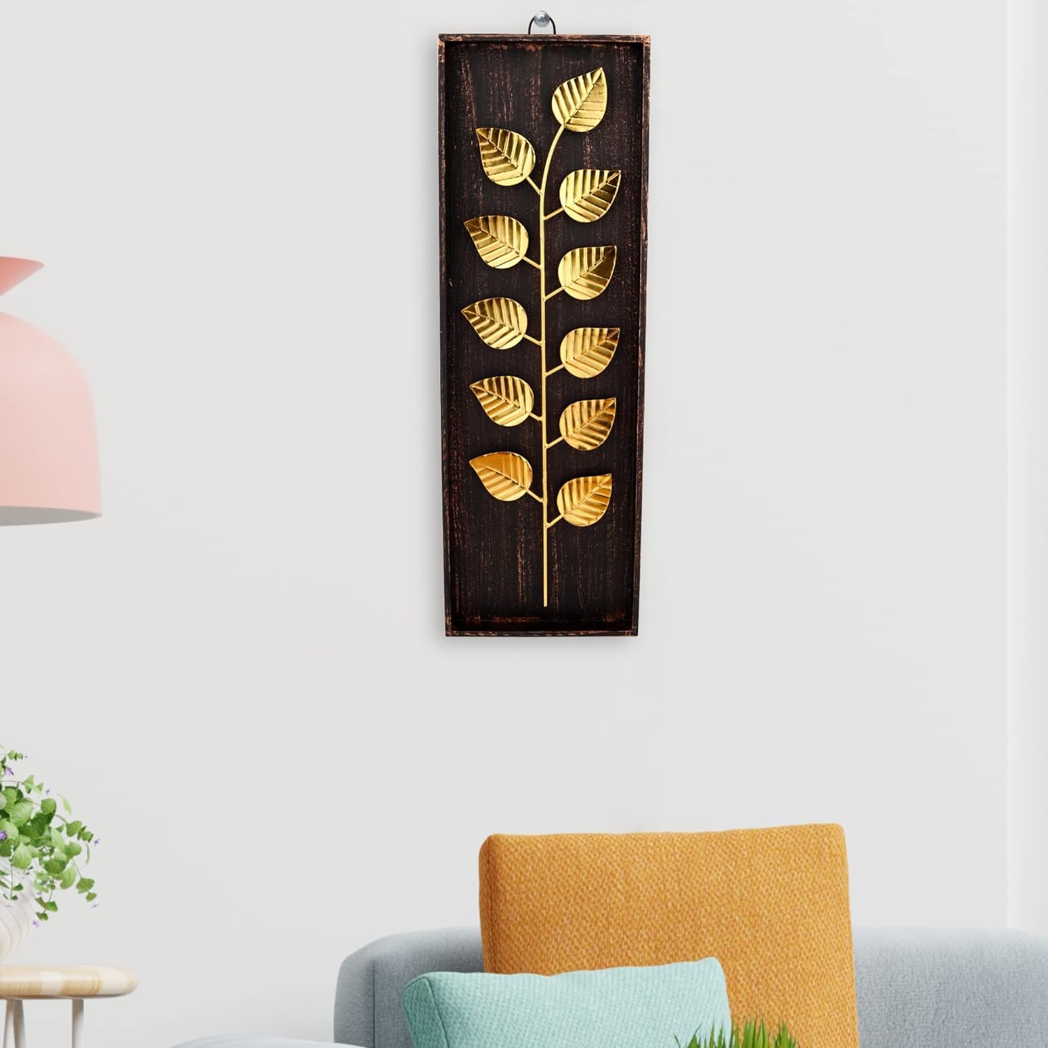 Artemade Iron Leaf Wall Art - Rustic Home Decor -8