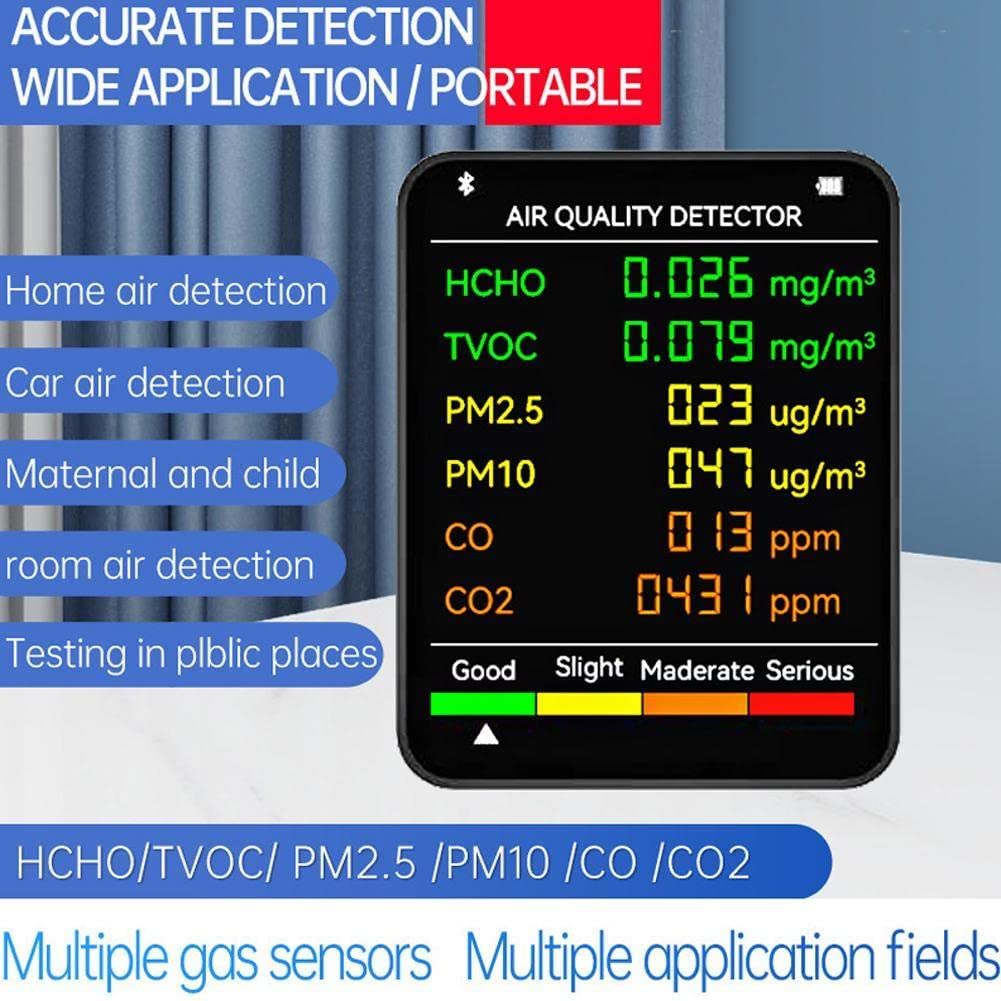 Moniteur de qualité de l'air, testeur de CO2, testeur multifonctionnel