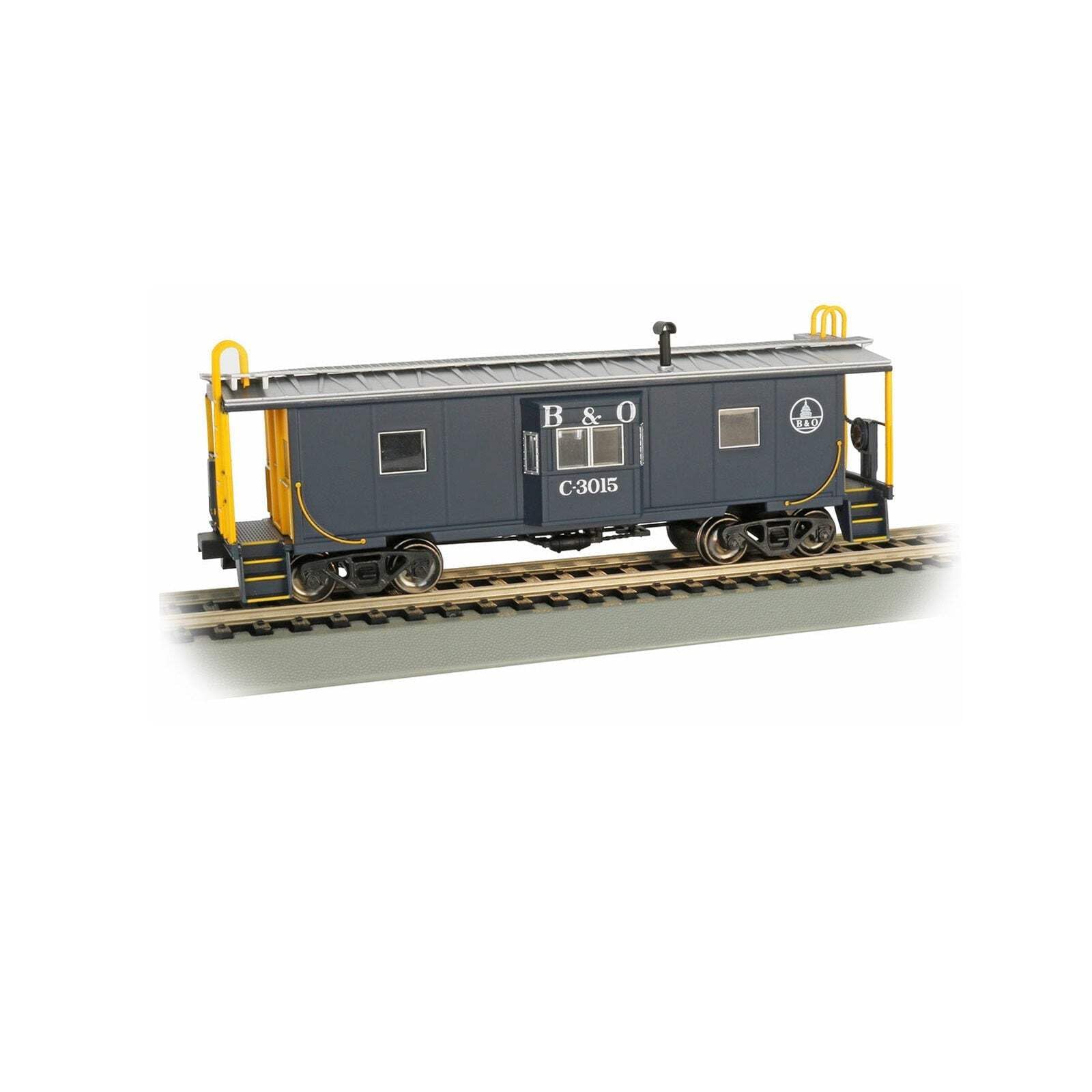 Amazon.com: Bay Window Caboose with Roof Walk - B&O® - HO Scale
