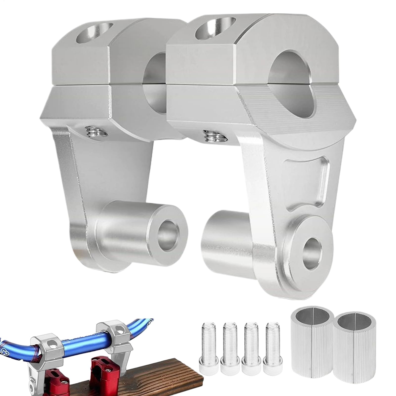 Elevadores de mango ajustables de metal para abrazadera de motocicleta 7