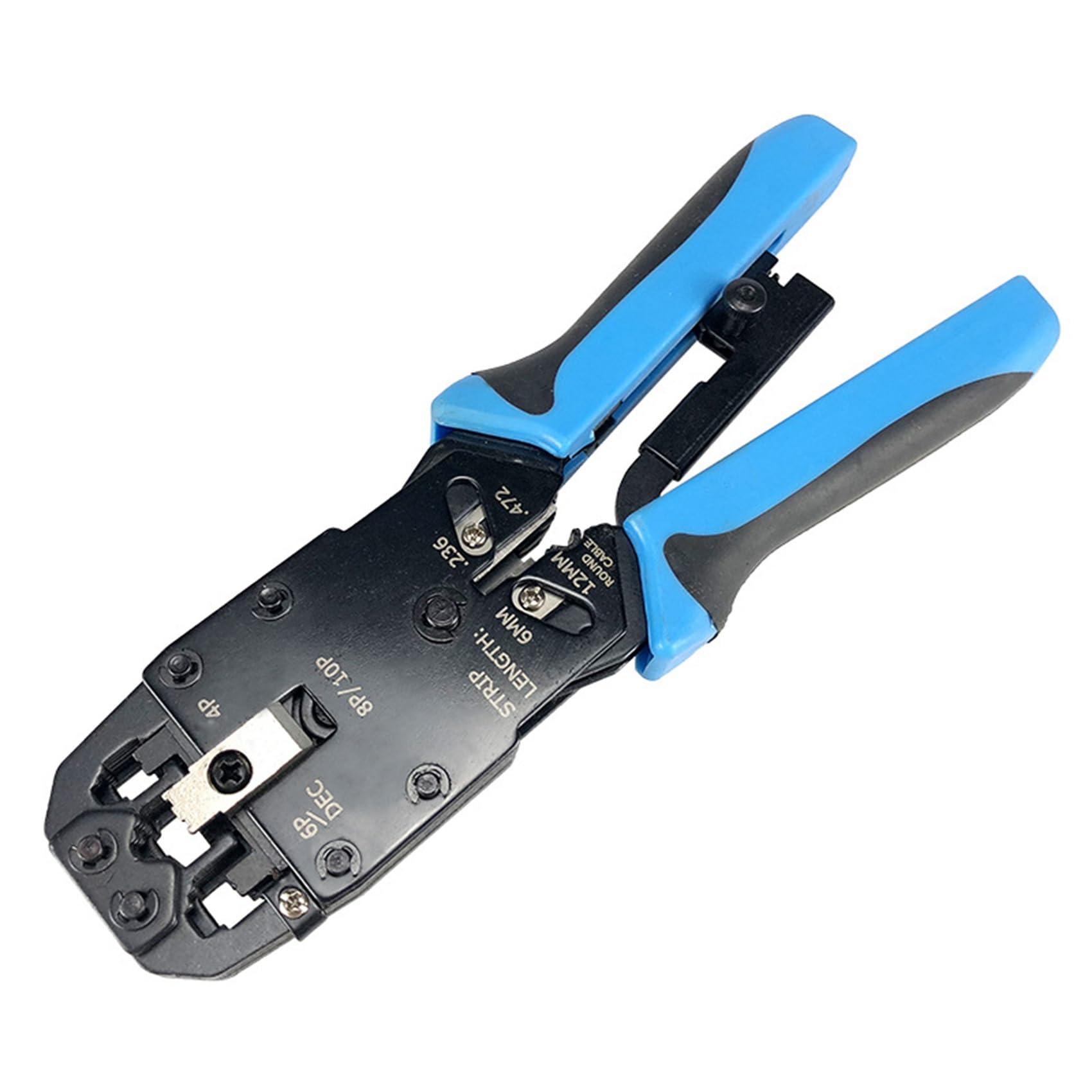3X Pince à Sertir Réseau RJ45 10 P 8 P 6 P 4 P Outils de Sertissage Dénudeur pour RJ45 RJ11 RJ12 RJ50 Connecteur Câble Ethernet