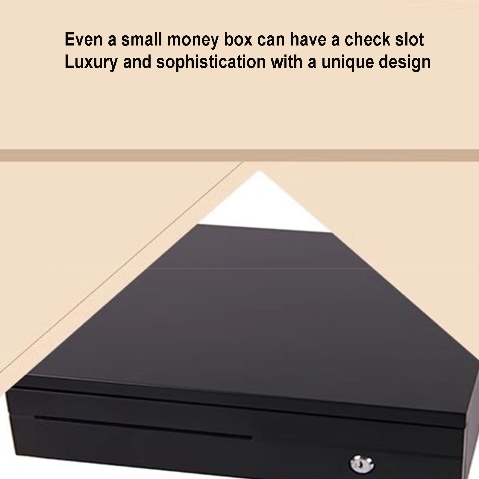Caja registradora con llave, cajero de caja regist Bandeja de dinero for cajón de efectivo, bandejas extraíbles for cajón de efectivo, ranura for medios negra resistente for sistema de punto de venta(