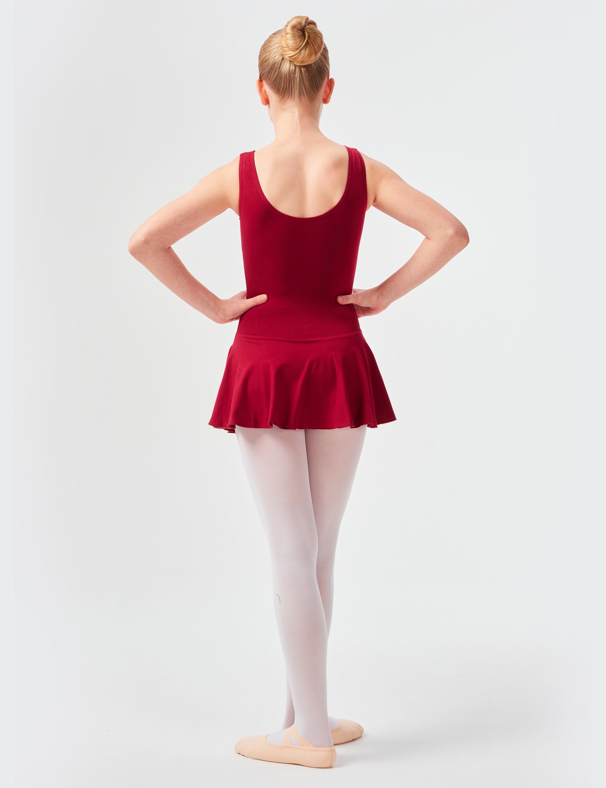 tanzmuster Ballettkleid Mädchen ärmellos - Nora - Gr. 92-170 - Baumwolle - Ballettbody Kinder Ballett Trikot