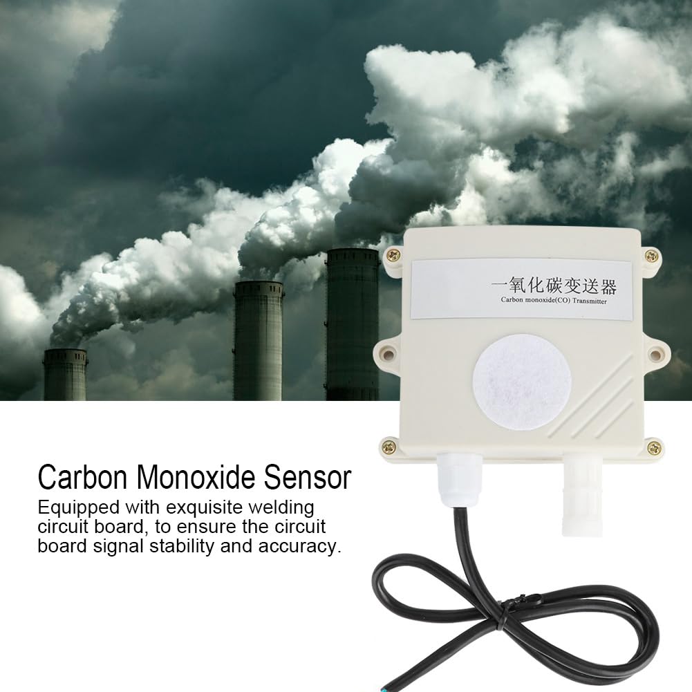 Sensor de CO, Transmisor de Monóxido de Carbono Montado en la Pared del Detector del Sensor de CO del Invernadero de Alta Precisión (0~5V)