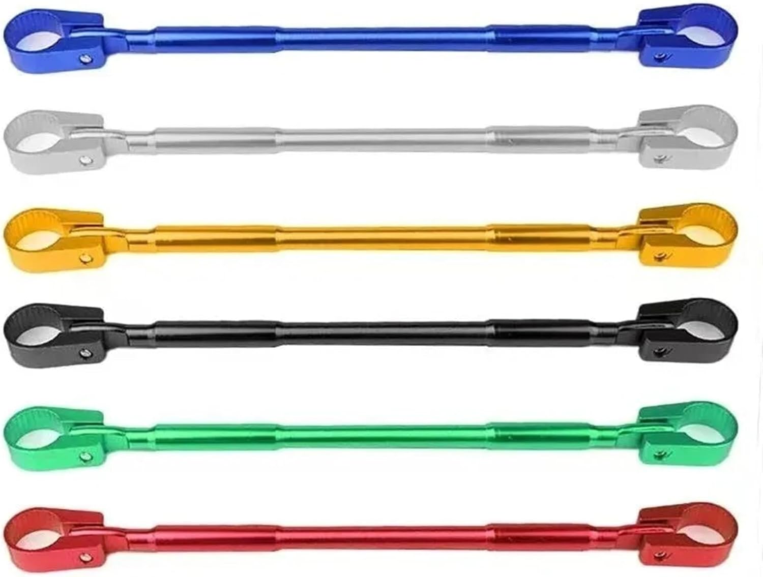 ハンドルブレース オートバイバランスバーアルミ合金蛇口延長ブラケット補強クロスバーハンドルバー改造(Red)