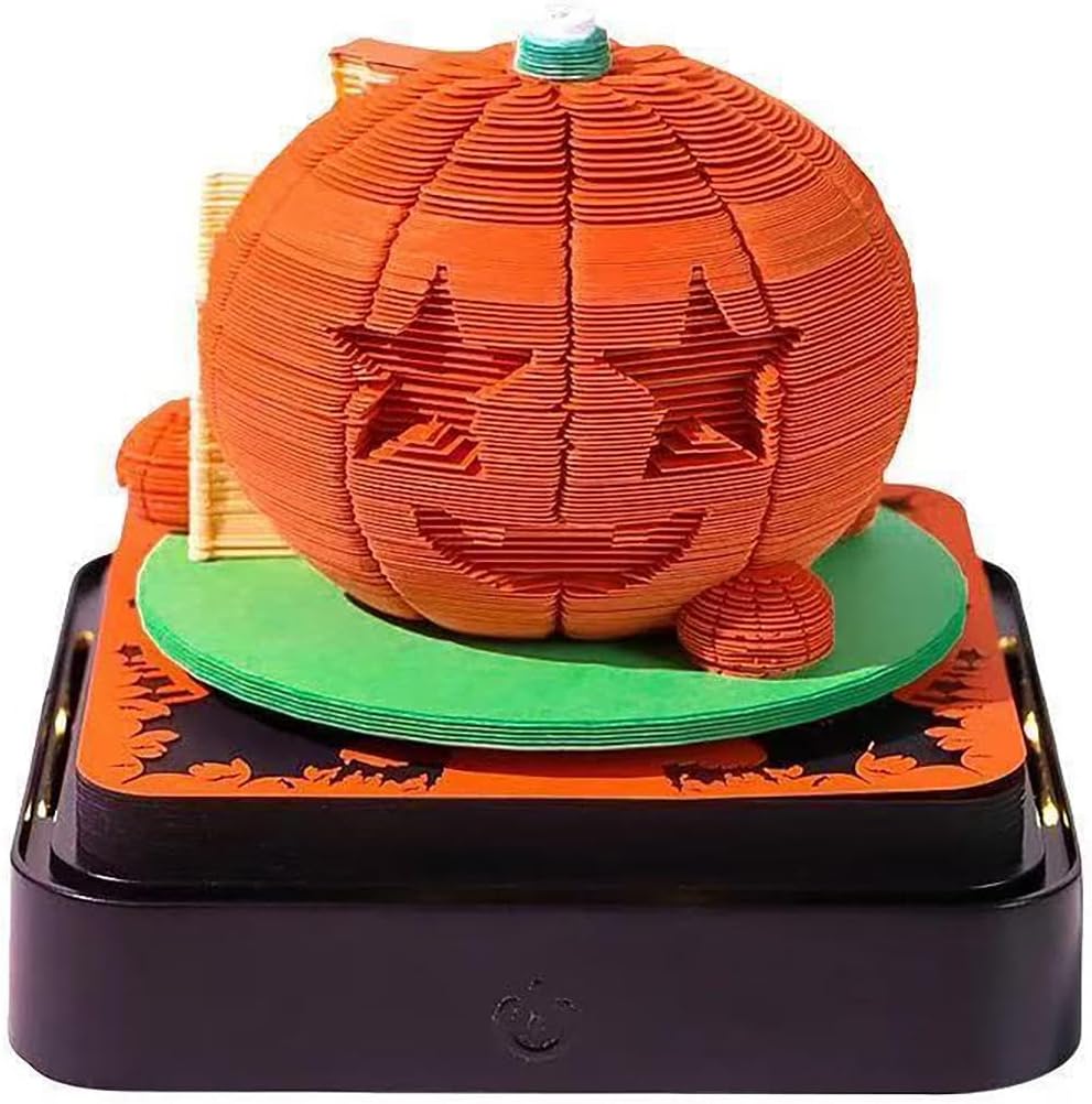 2026 Time Piece Calendar,3D Sticky Notes 2026,Desk Calendar With LED Light,DIY Tear Away 3D Artsy Pads,with Transparent Plastic Dust-Proof Cover,DIY Desk Decoration
