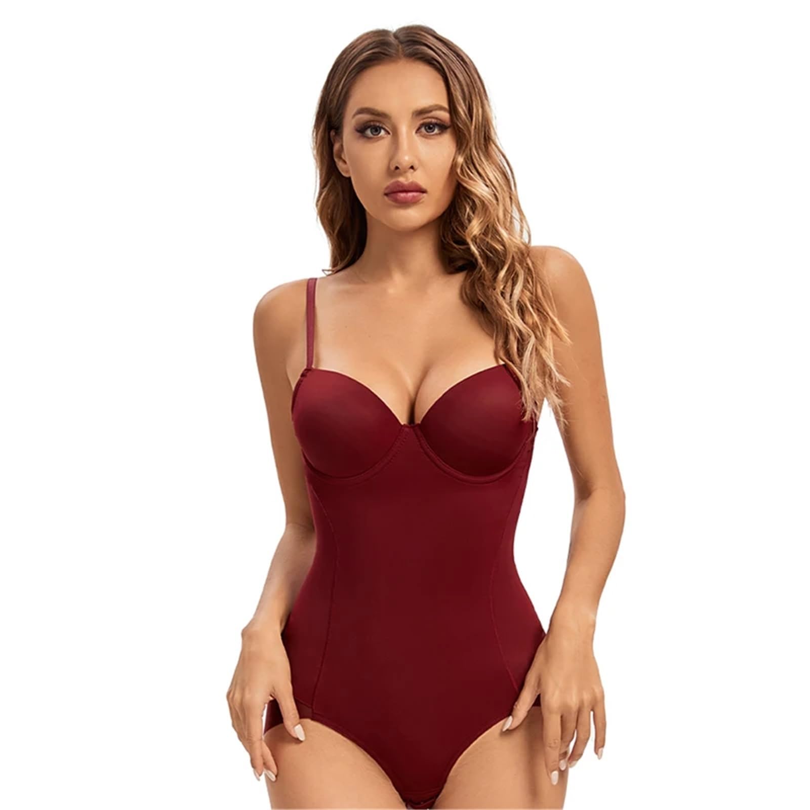 Mujer Bodies Body moldeador de cuerpo, bralette con tirantes, lencería for mujer con copa con aros, ropa moldeadora
