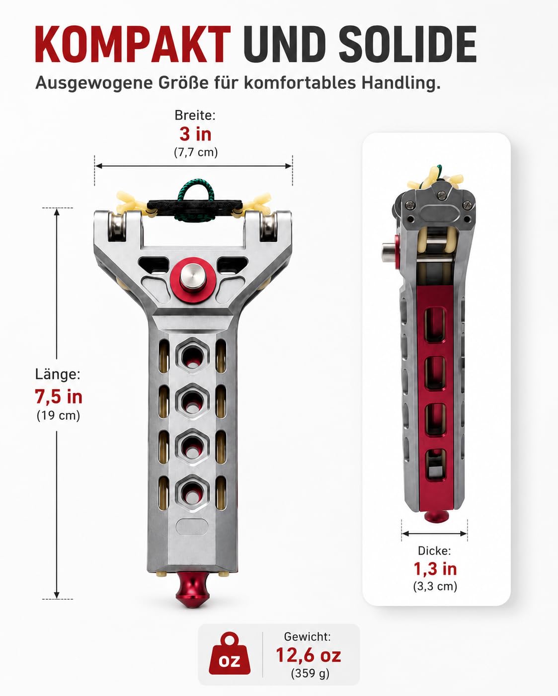 Slingshot mit Magazin Automatik, magnetische Kugelzuführung für Zielübungen