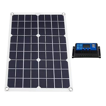 LOOM TREE 50W Flexible Solar Panel 10A 12V 24V Controller Car Charger for RV Car Boat Home Improvement | Electrical & Solar | Alternative & Solar Energy | Solar Panels
