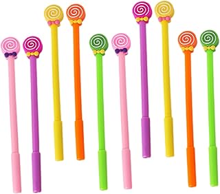 TEHAUX 10 Peças Canetas O Presente Presentes Caneta-Tinteiro Caneta Kawaii Caneta De Gel Portátil Caneta Pirulito Caneta De Escrita Caneta De Desenho Animado Papelaria Fofa Caneta De Gel
