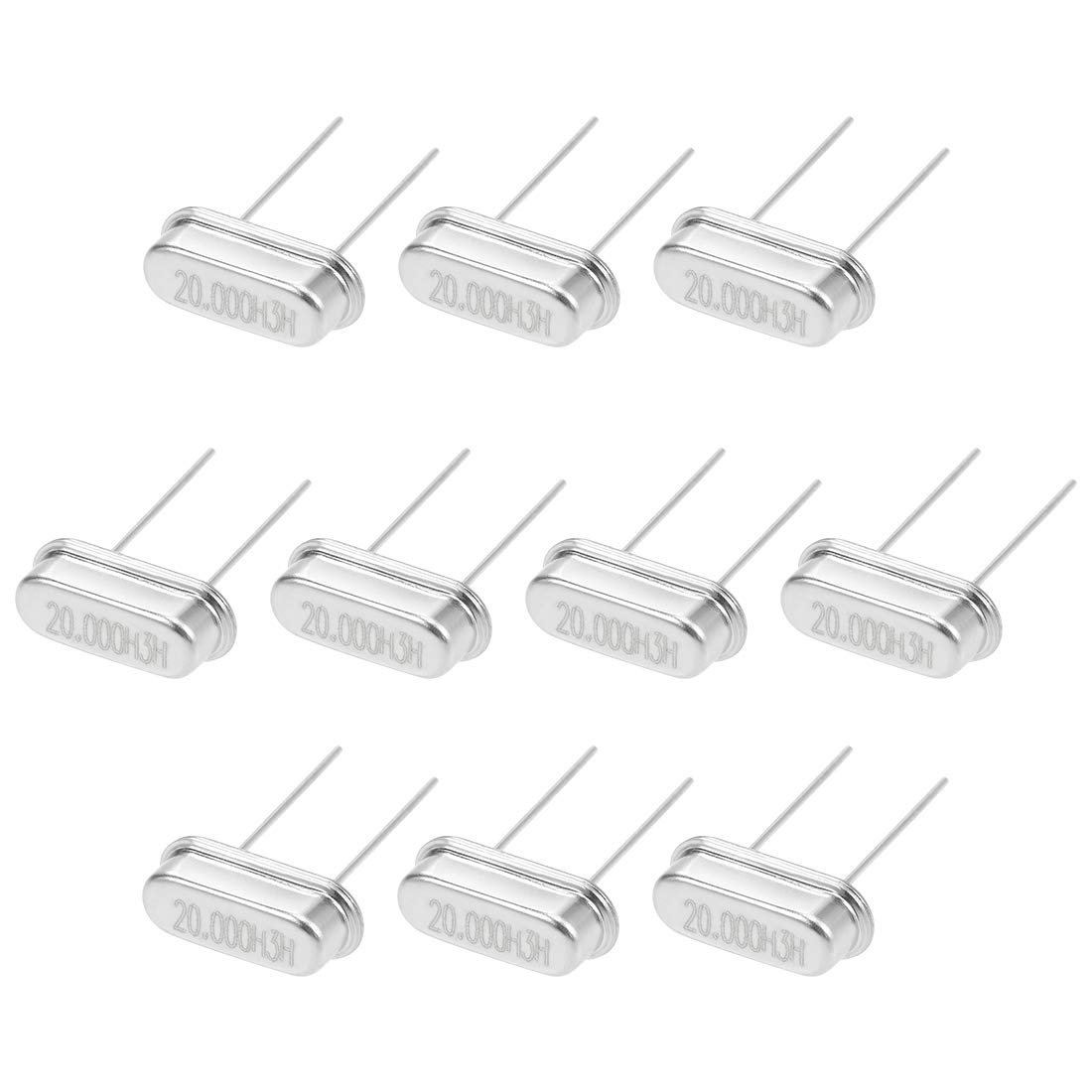 sourcing map Cuarzo Cristal Oscilador Resonador HC-49S 20MHz