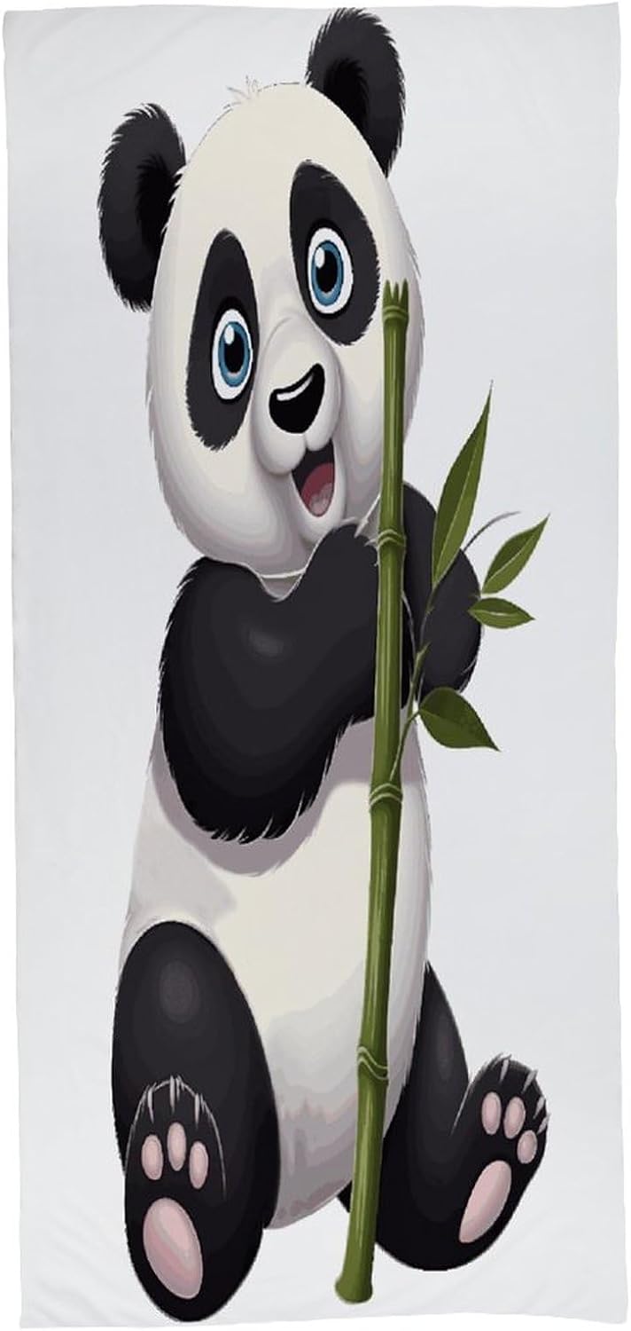Naughty Panda Towel Vacation Accessories Essentials Soft Lighterweight，Bath Towel for Adults Women Men，Bath Towels Gift for All Occasions, Machine Washable.