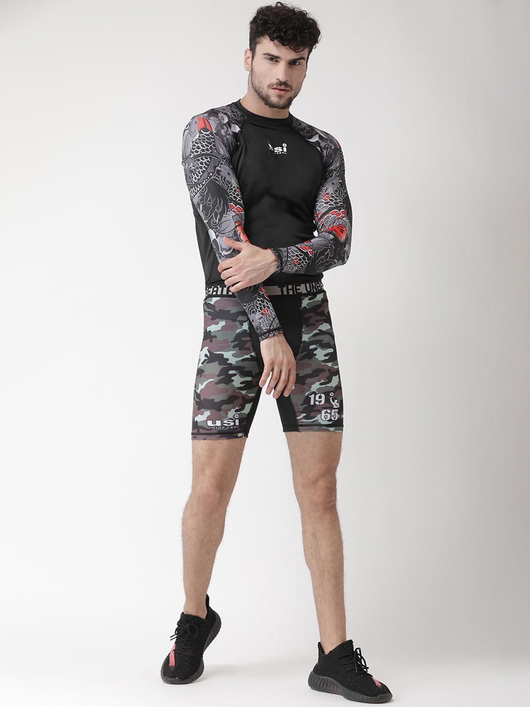 Szorty męskie, spodenki kompresyjne G40CG Contra, spodenki MMA do treningu i kickboxingu, spodenki walki do sztuk walki, muay thai, boksu