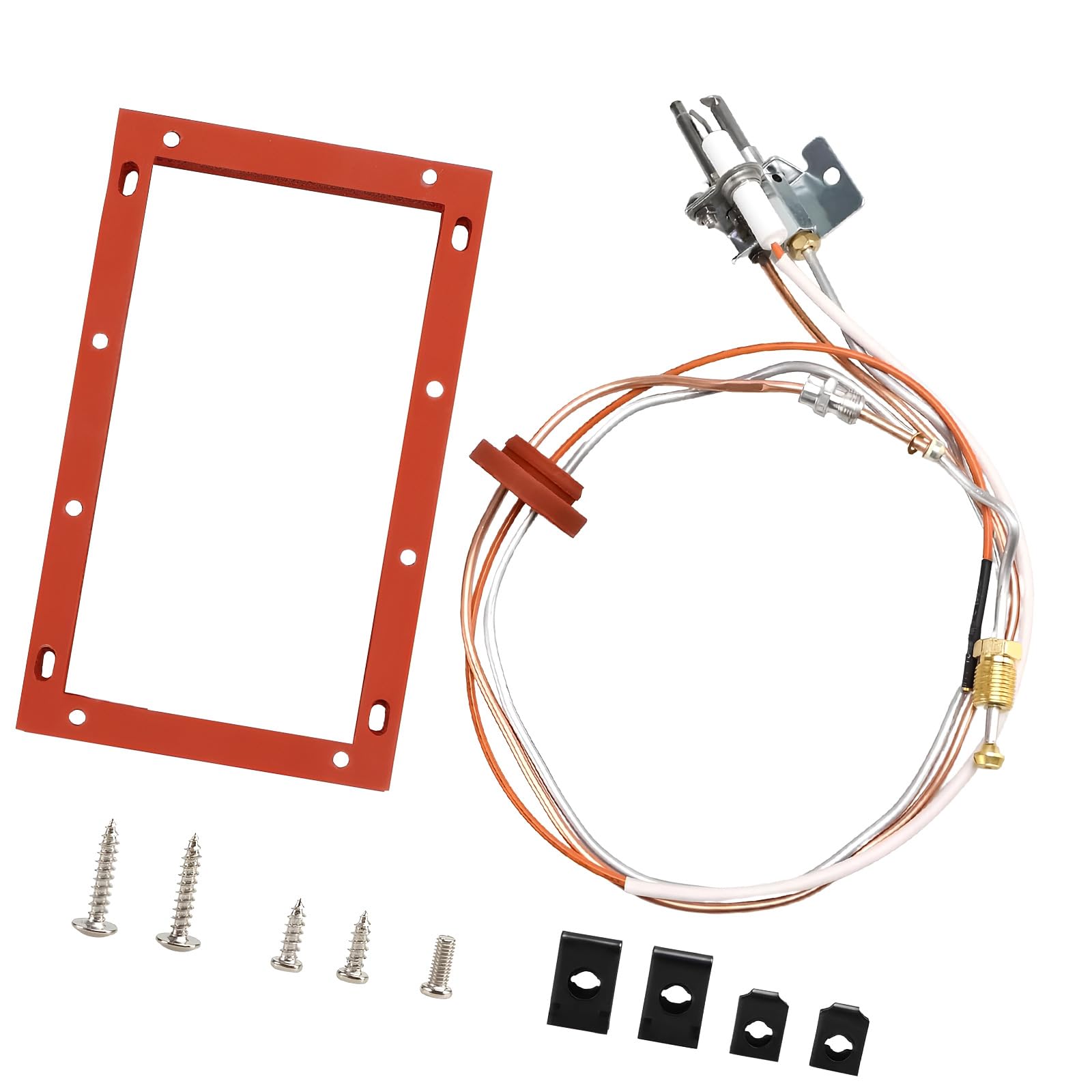 Easy Installation Metal Heater Ignition System Pilot and Ignition System Replacement Assembly with Metal Valve Natural Water Stove Starter