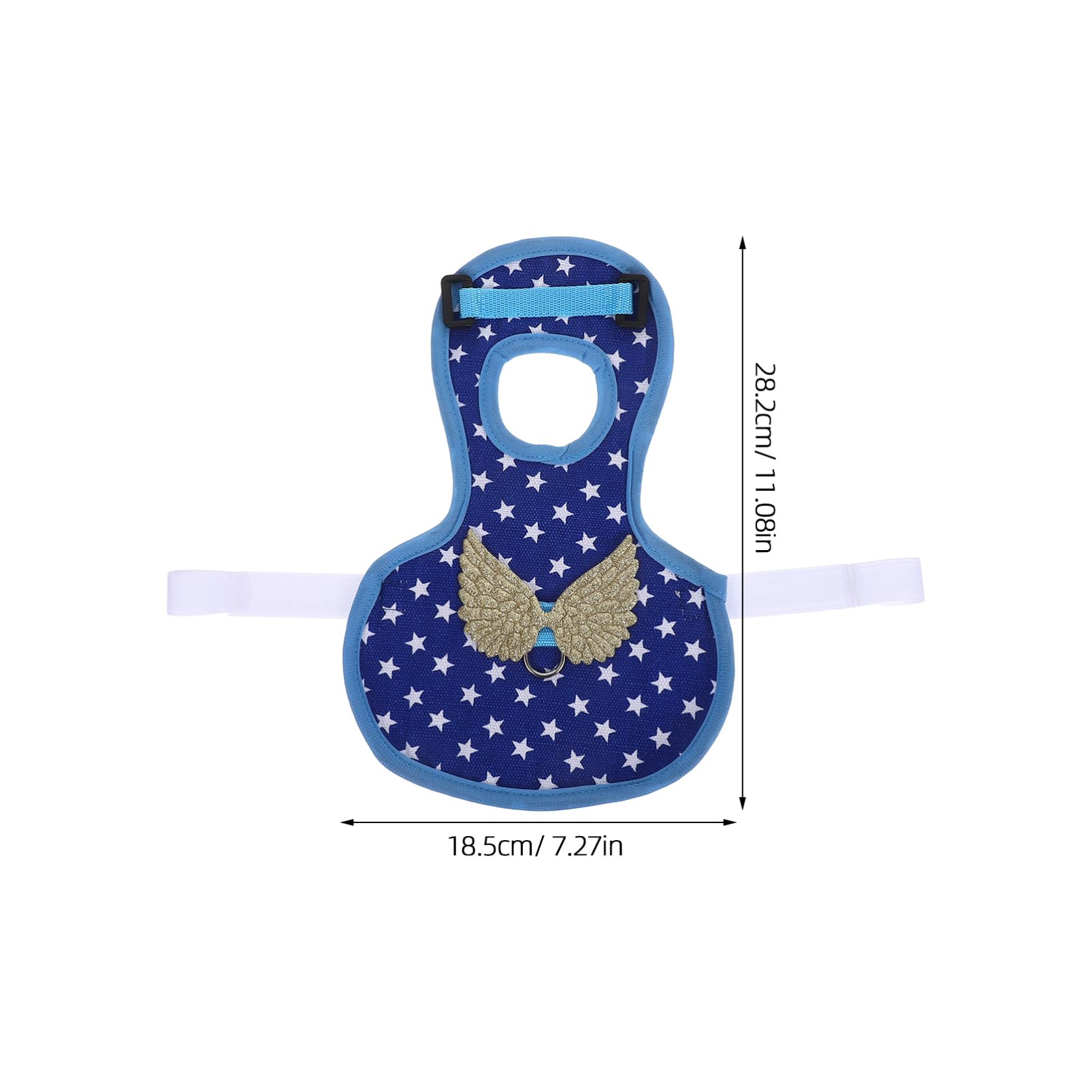 SUPVOX Pet Chicken Vest Adjustable Harness for Outdoor Activities Stylish Blue Duck Goose Outfit Leash Comfortable Design for Hens and Roosters for Fall Winter Use