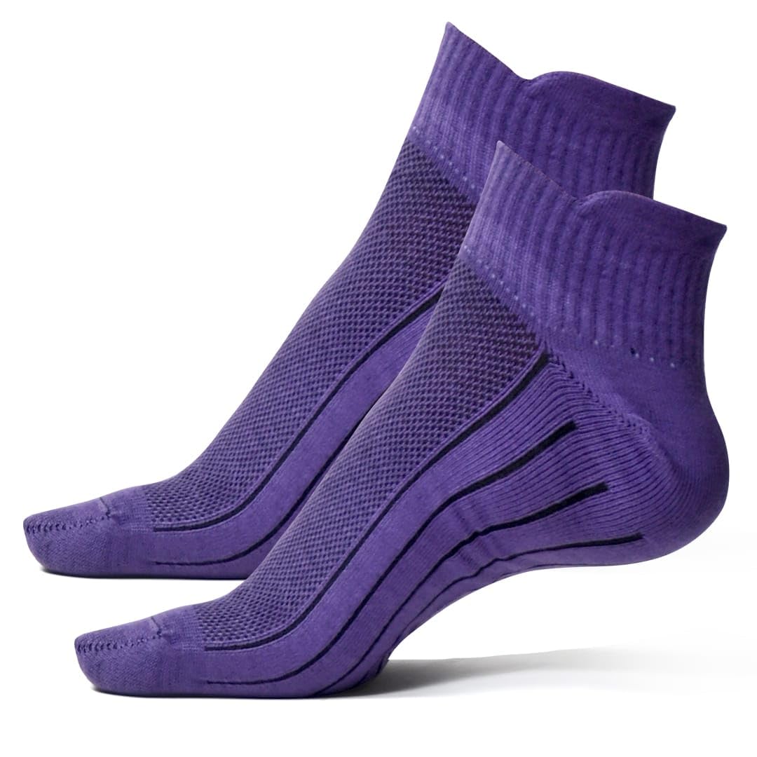 cozyana Men’s Sports Net Ankle Length Socks Breathable Soft Cotton Stretchable Gym Running Training Athletic Socks for Casual Wear Odor Free Sweat Absorbing Durable Comfort Fit-picture-50