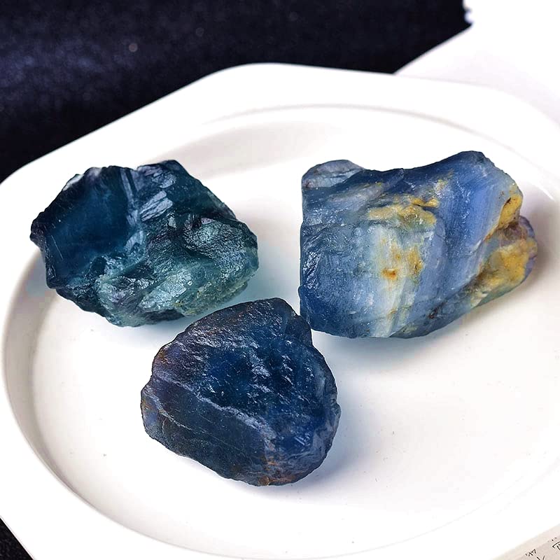 Amazon.com: HXSCOO 1PC Natural Blue Fluorite Crystal Stone Healing