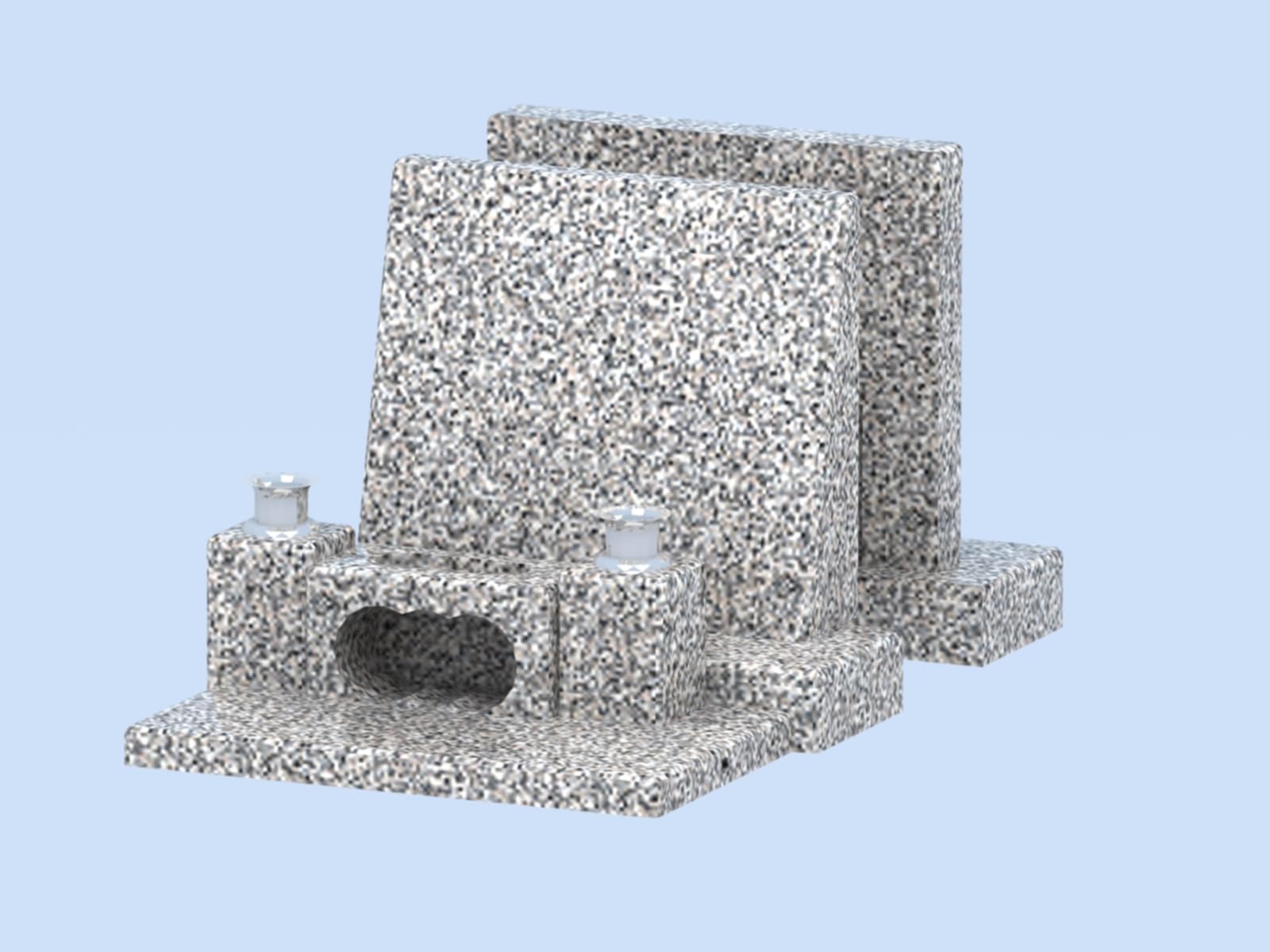 Amazon.co.jp: お墓 墓石 DIY自作キットB (横型中)二人で Amazon.co.jp: お墓 墓石 DIY自作キットB (横型中)二人で