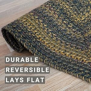 Homespice Salem Small Braided Rug, Ideal as Classic Rope Rug for Entryways and Hand Braided Kitchen Rugs for Rustic Decor - Durable and Reversible - Premium Jute Bathroom Rug 27x45 Inches Homespice Salem Small Braided Rug Ideal as Classic Rope Rug for Entryways and Hand Braided Kitchen Rugs for Rustic Decor Durable and Reversible Premium Jute Bathroom Rug 27×45 Inches