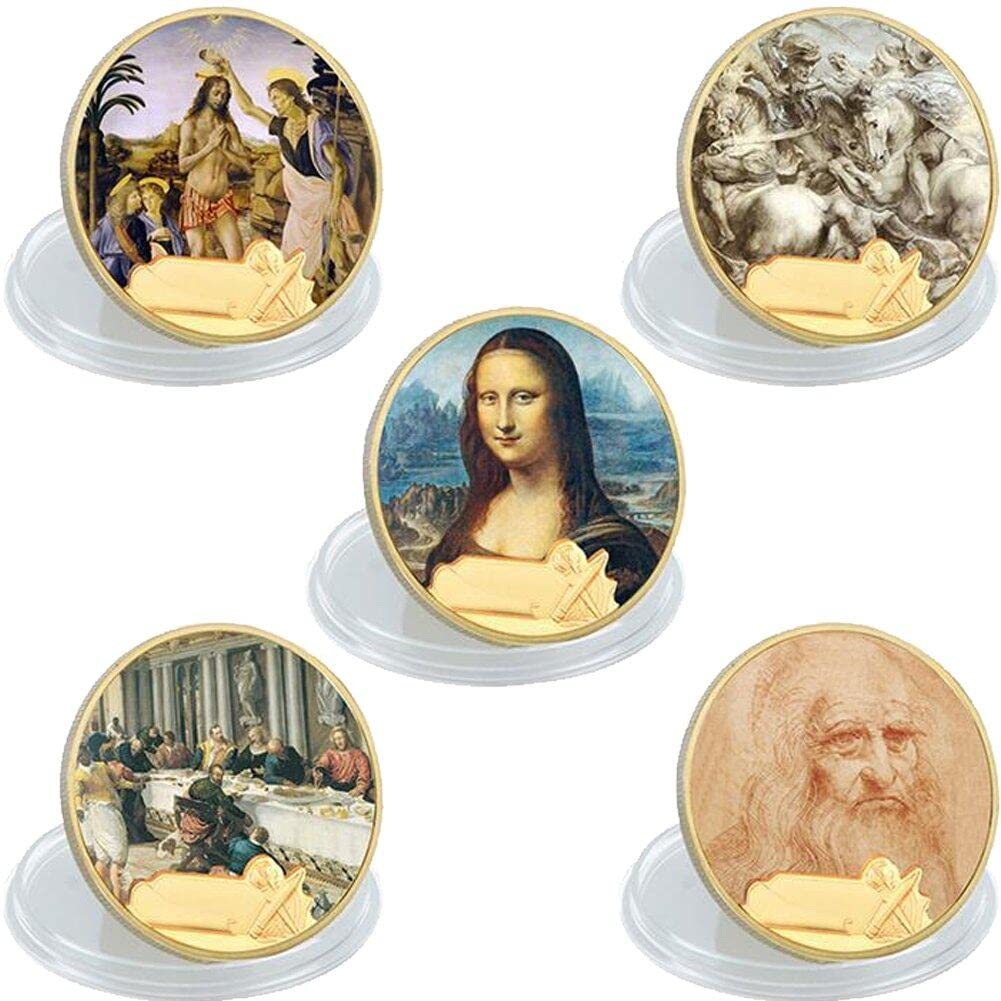 Danlai As Shown Italy Vinci Mona Lisa Commemorative Coin Collectibles Coins Metal Coins For Coins Souvenir