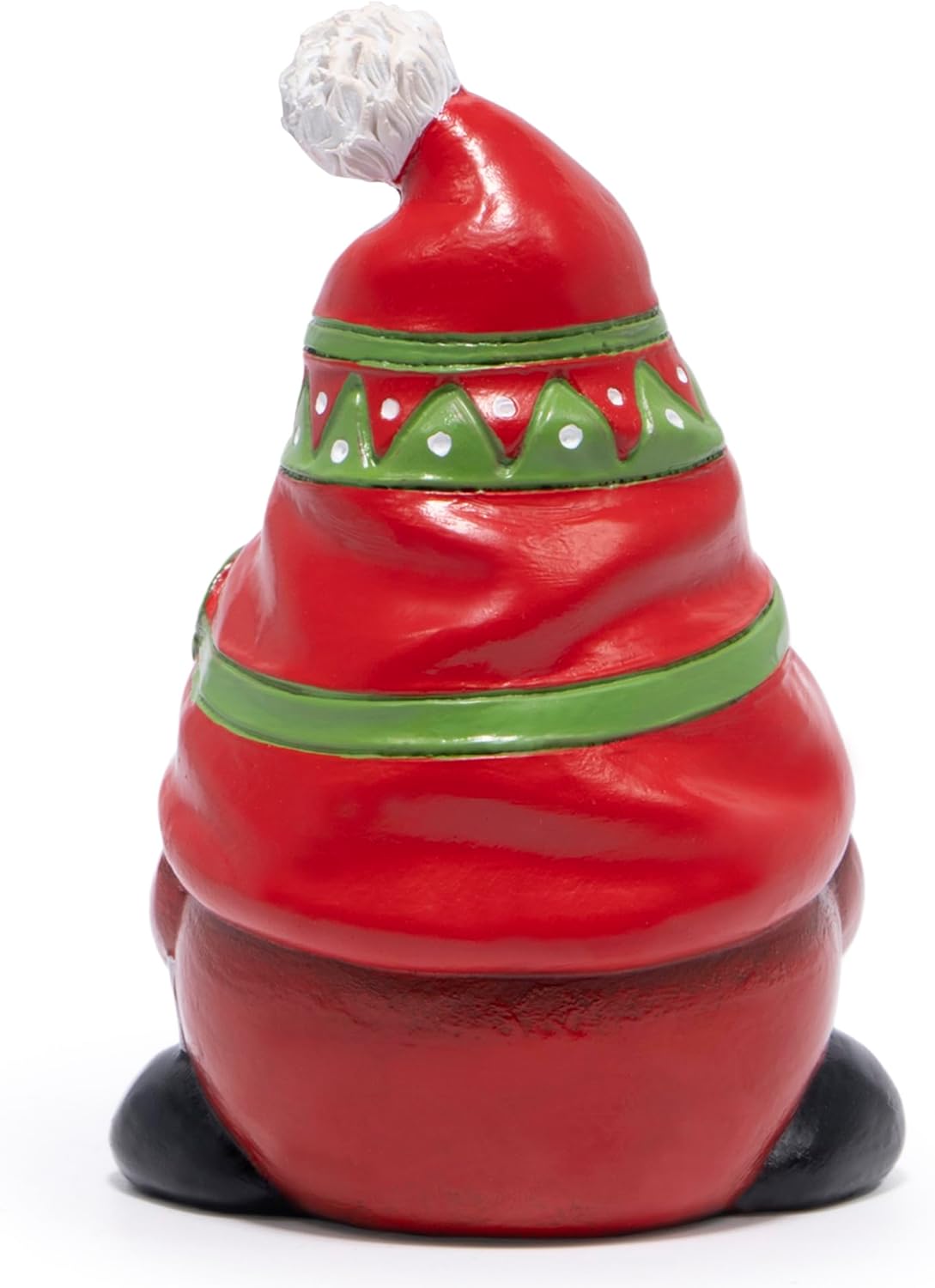 Hodao Christmas Gnome Figurine – Resin Holiday Decorations for Home, Indoor Tabletop Decor, Red & Green Hat with Wreath, Hand-Painted Mini Ornaments, 4.0" Tall Cute Collectible Gift - Image 7