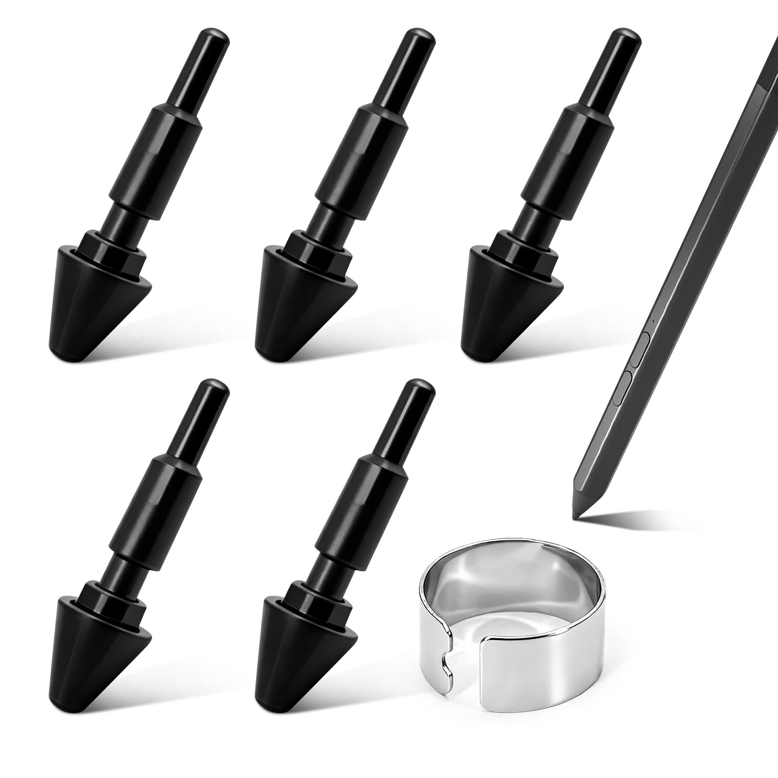 Punte di ricambio compatibili con Lenovo Precision Pen 2-5 punte di ricambio adatte per Precision Pen 2, punte di ricambio per penna Lenovo per laptop, punte di ricambio non per Precison Pen 3