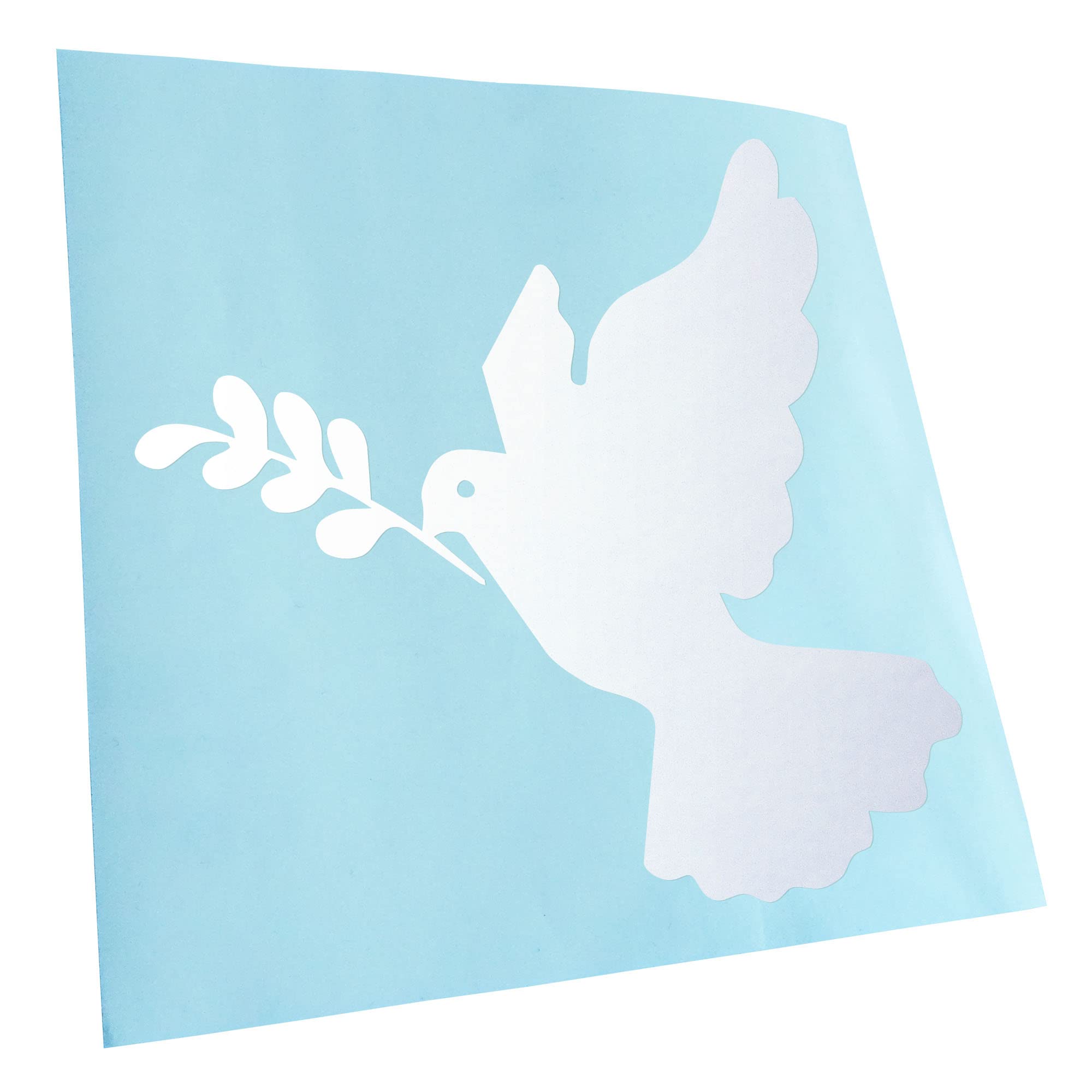 Kiwistar - Peace Dove Car Sticker for Car, Laptop, Bicycle, Truck, Motorcycle Multicolor JDM Decal Racing