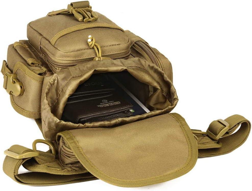 Nylon Drop Leg Bag Hiking Waist Pack for Men Women Tactical Motorcycle Bike Cycling Riding Travel Outdoor Sports Fanny Pouch