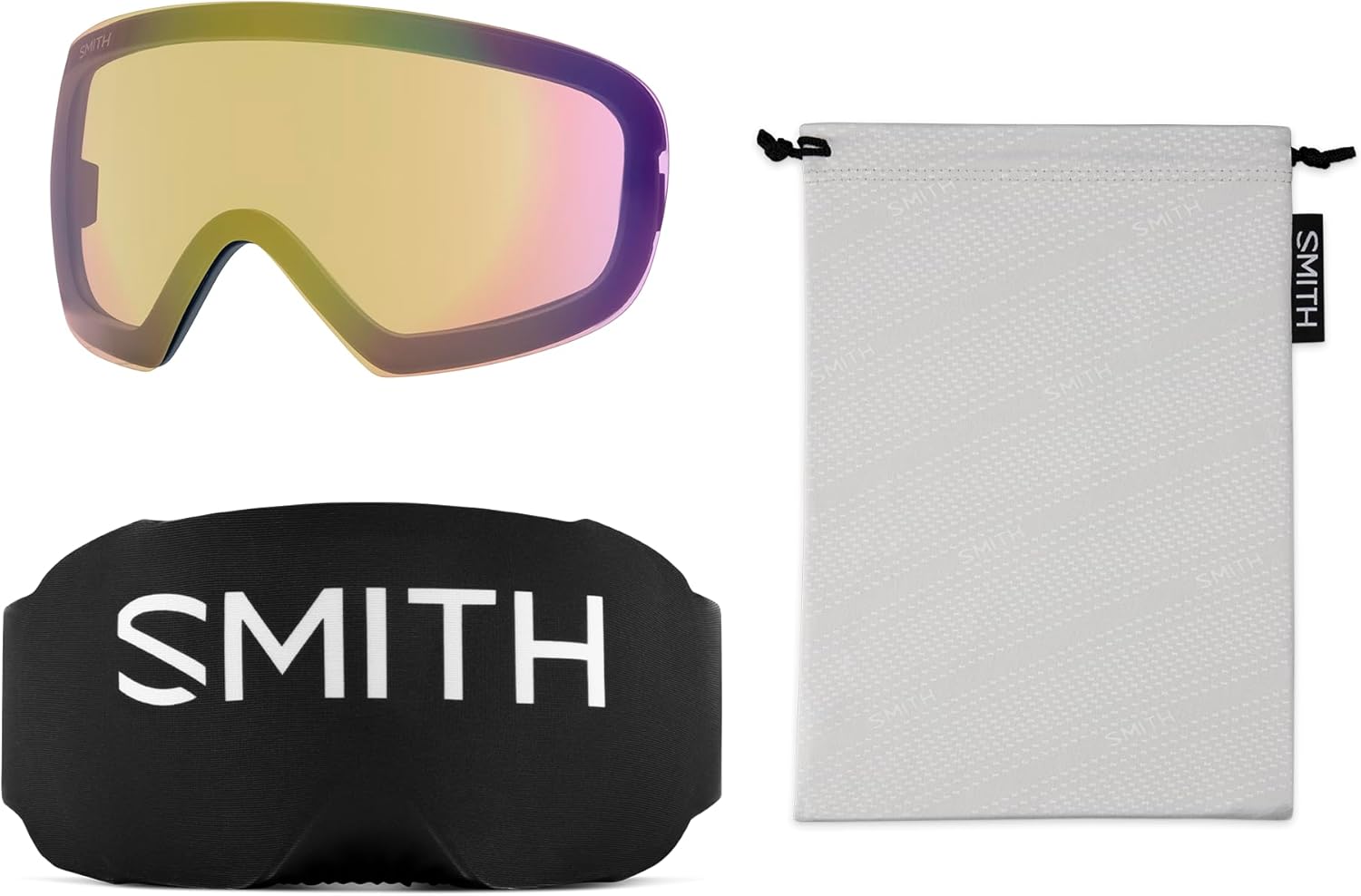 SMITH IO MAG S Goggles with ChromaPop Lens – Performance Snowsports Goggles with Easy Lens Change Technology for Skiing & Snowboarding – for Men & Women – French Navy + ChromaPop Sun Platinum Lens - Image 3