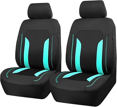 Bittwee Car Front Seat Covers, Breathable Automotive Front Seat Headrest Covers, Waterproof Comfortable Vehicle Seat Headrest Protection Accessories, Universal for RV, SUV, Truck