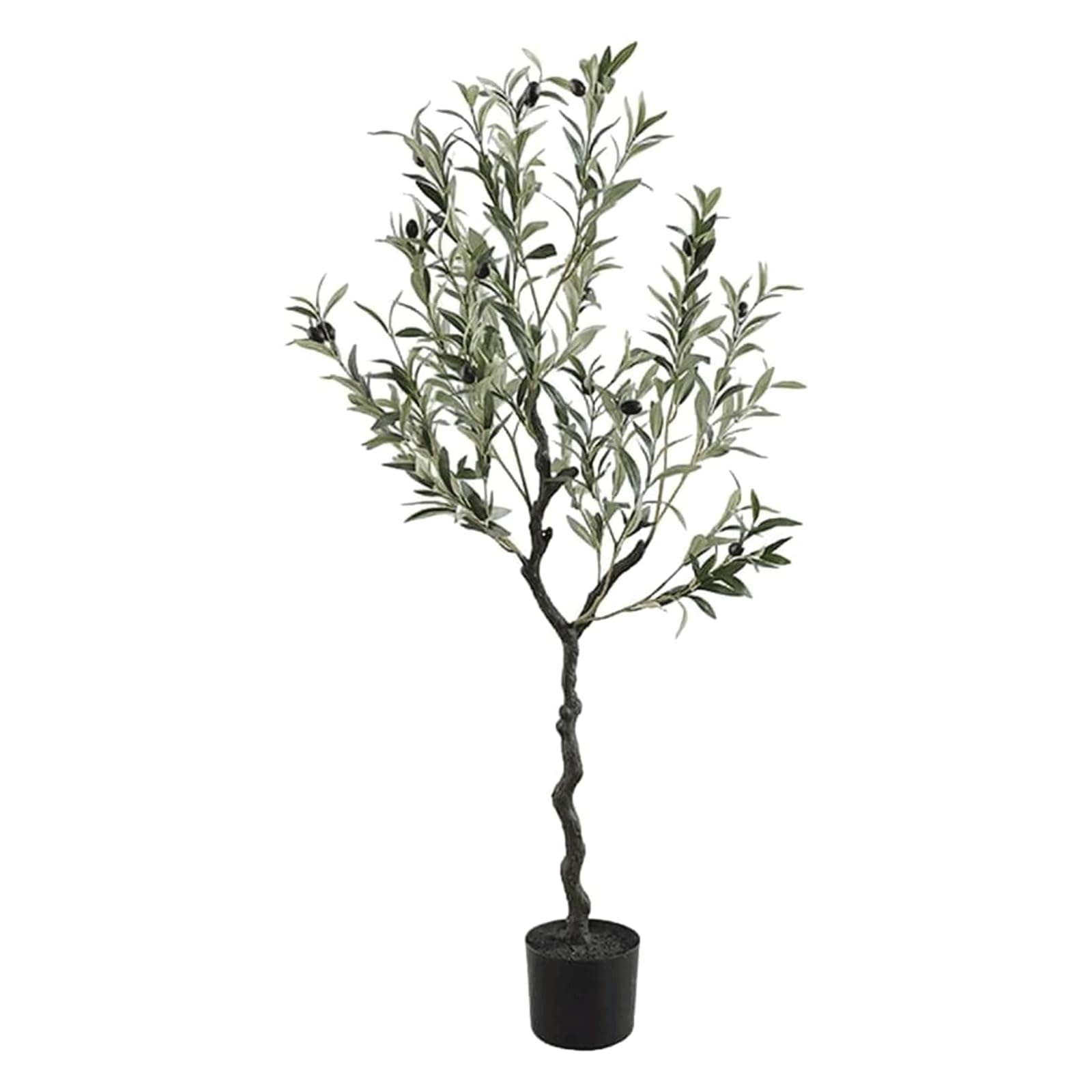 HCZKIUJY Faux Plant Olive Tree 47in Artificial Trees Potted Plant Simulation Tree Office Home Decorate Faux Plant Realistic Fake Tree
