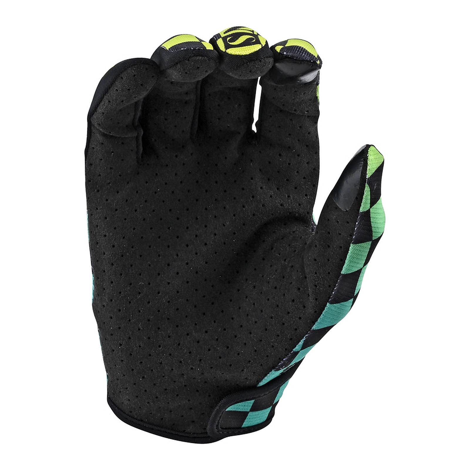 Troy Lee Designs Flowline Glove, Checkers - Green / Black - X-Large
