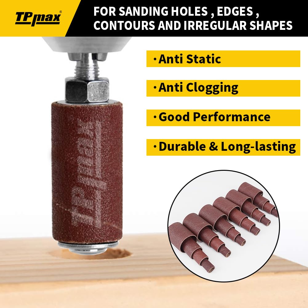 Spindle Sanding Sleeves - 24 Pack 80 Grit -3 Spindle Sanding Sleeves - 24 Pack 80 Grit -3