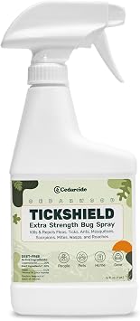 Cedarcide Tickshield Extra Strength Bug Spray for People & Gear, Pint