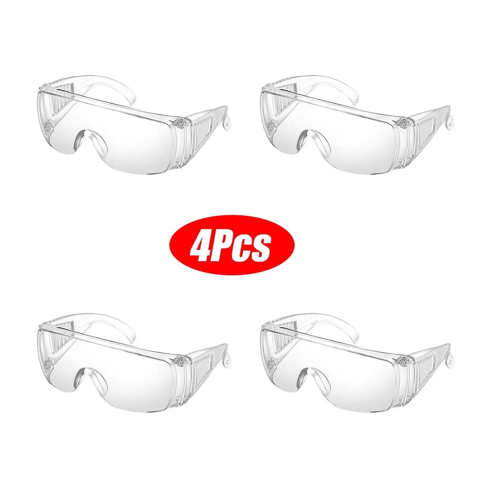 Eleganti occhiali di sicurezza trasparenti for interventi chirurgici, lenti di protezione for pazienti, occhiali da vista, antiappannamento, polvere, laboratorio, industria, lavoro