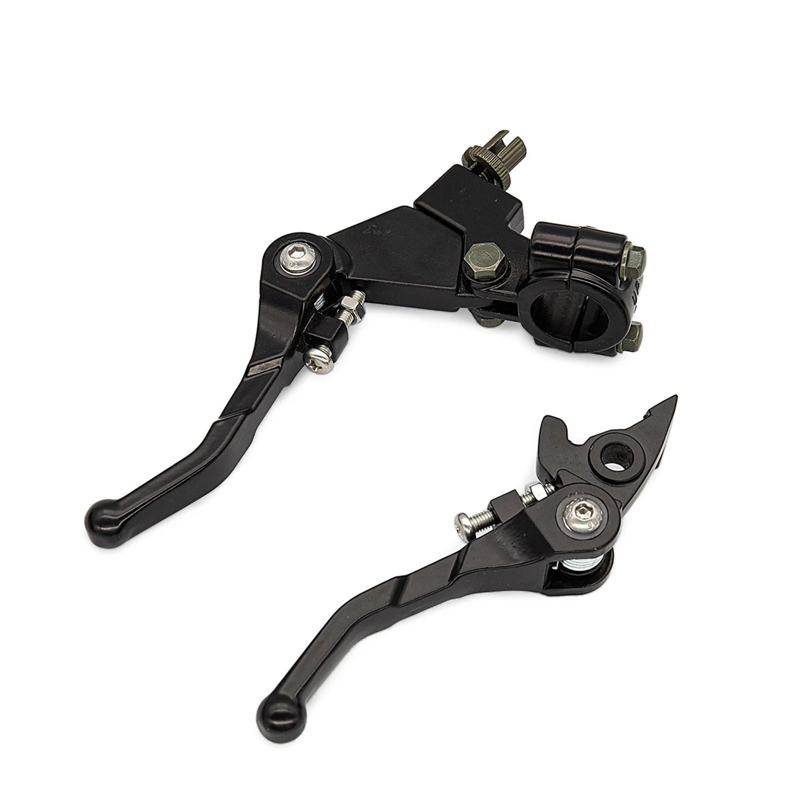 YWQJIOPM Motorcycle Brake Clutch Lever Folding Brake Clutch Lever Set for Motorcycle for 50cc 110cc 125cc 140cc 160cc 200cc Handlebar Clutch Lever Brake Levers