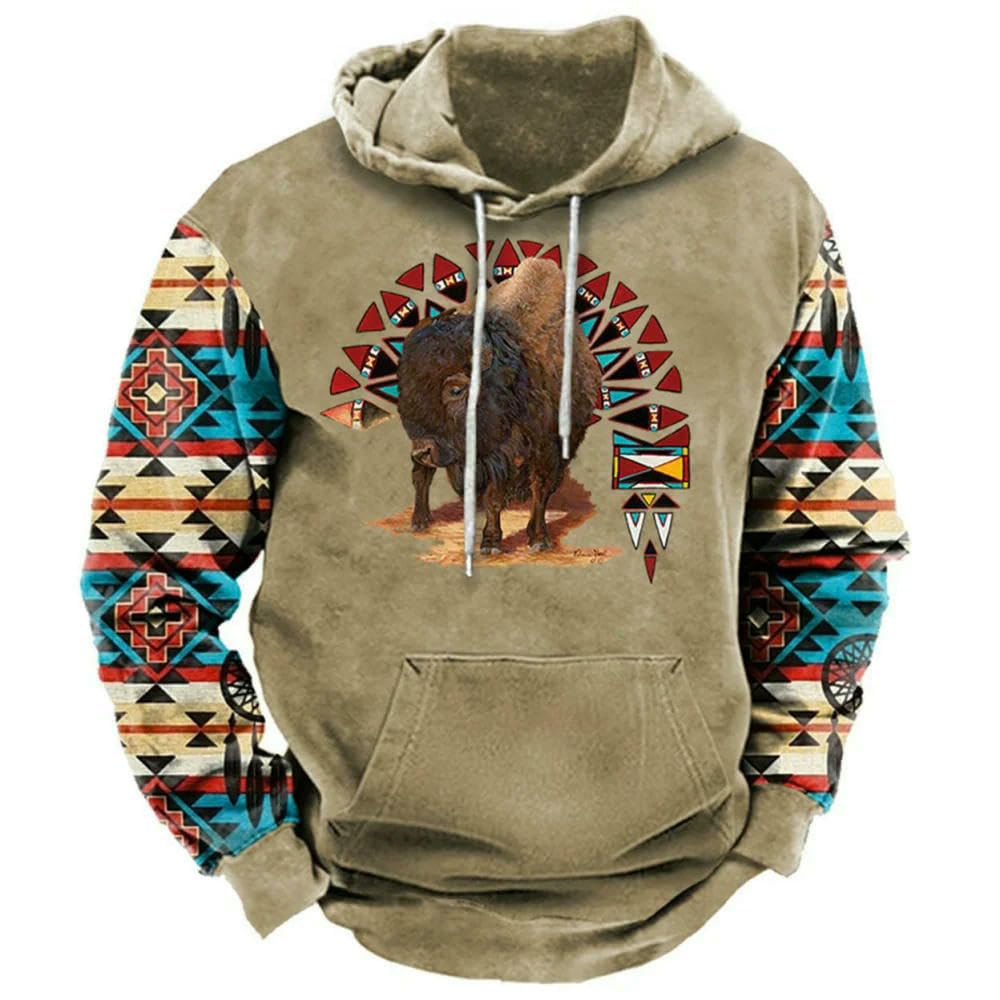 ZBDZSW męska bluza z kapturem Vintage nadrukowana oversize bluza z kapturem pullover casual streetwear topy męskie ubrania harajuku hop