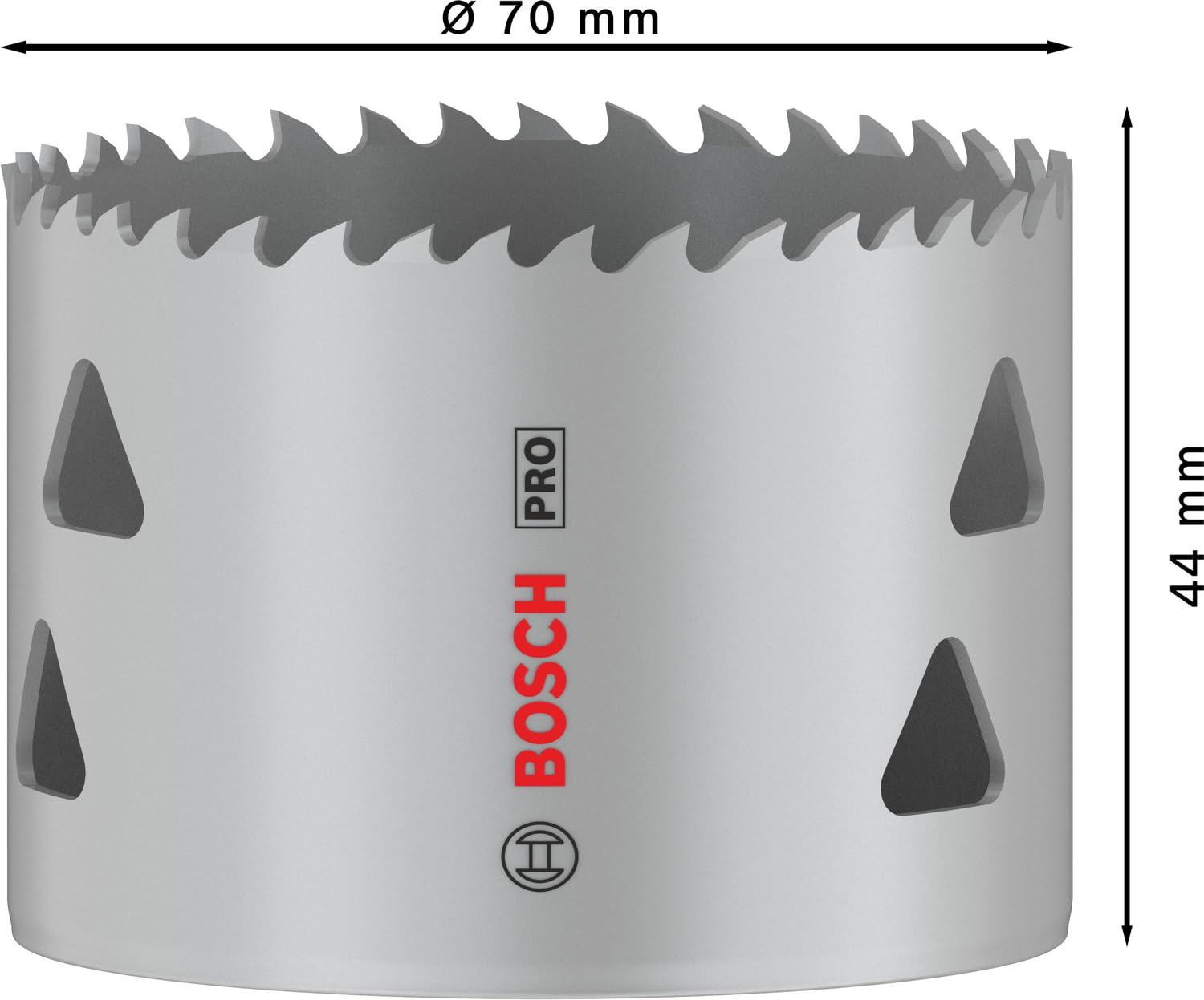 Bosch 1 x PRO Multi Malzeme Delik Testeresi (Yumuşak Ahşap, Alçıpan Duvar için, Ø 70 mm, Profesyonel Aksesuar Matkap)