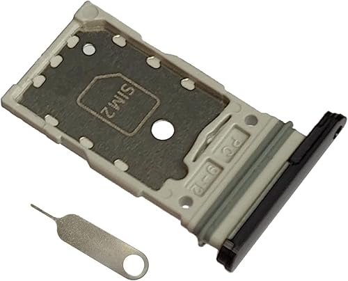 Galaxy s23 Dual SIM Card Tray Soporte de tarjeta de repuesto para Samsung Galaxy S23 5G S911 SM-S911B/DS, SM-s911 6.1 pulgadas, color negro