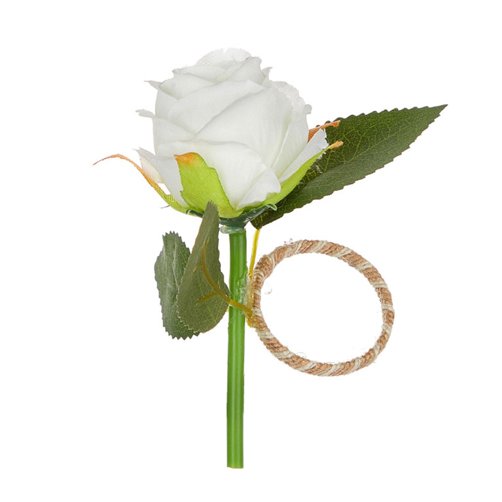carotoe Table Decors Simulated Plant Napkin Rings Decorations Napkin Clip Sophisticated Rings Plant Embellishment
