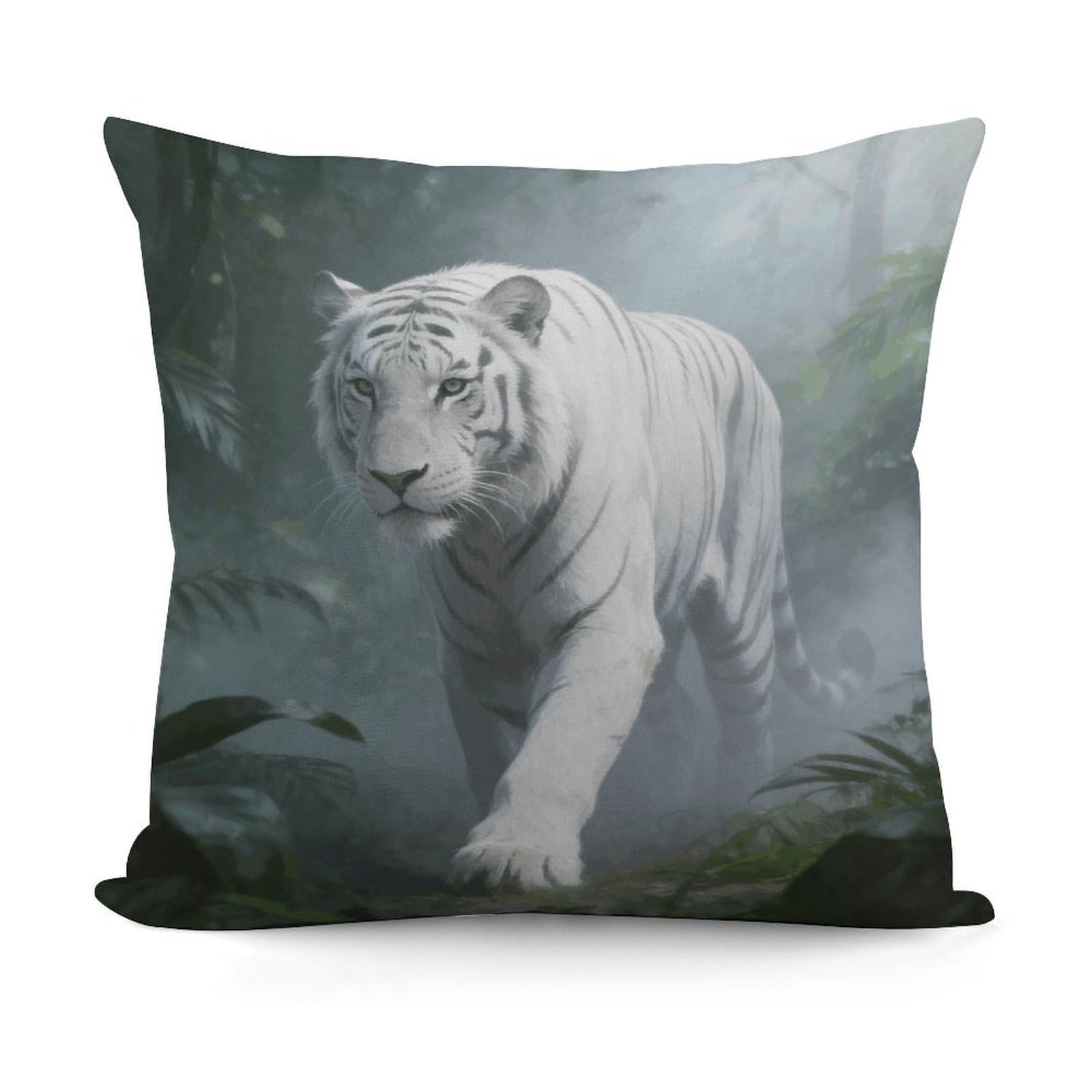 LZQPOEAS Foggy Forest Shadow Throw Pillow Cover 18 X 18 in Cozy Couch Pillow Covers Farmhouse Throw Pillow Case Modern Square Pillowcase Home Decor Cushion Cover for Bedroom Living Room