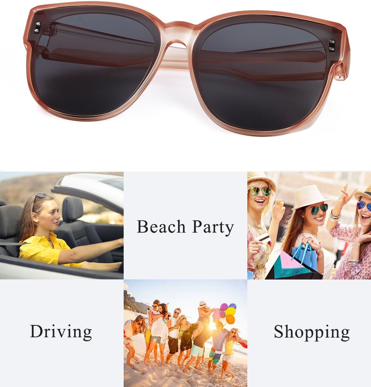 Oversized Fit Over Glasses Sunglasses for Women Men Polarized Wrap Around Sunglasses for Driving UV Protection - Image 6